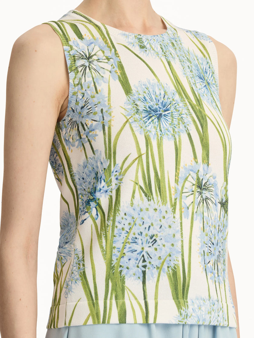 PRINTED ALLIUM KNIT TANK