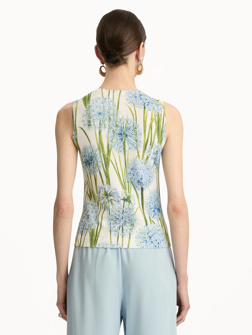 PRINTED ALLIUM KNIT TANK