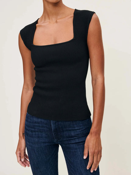 SQUARE NECK TOP INSTASCULPT RIB