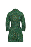 RAYA MINI DRESS IN BANDANA GREEN