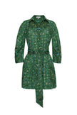 RAYA MINI DRESS IN BANDANA GREEN