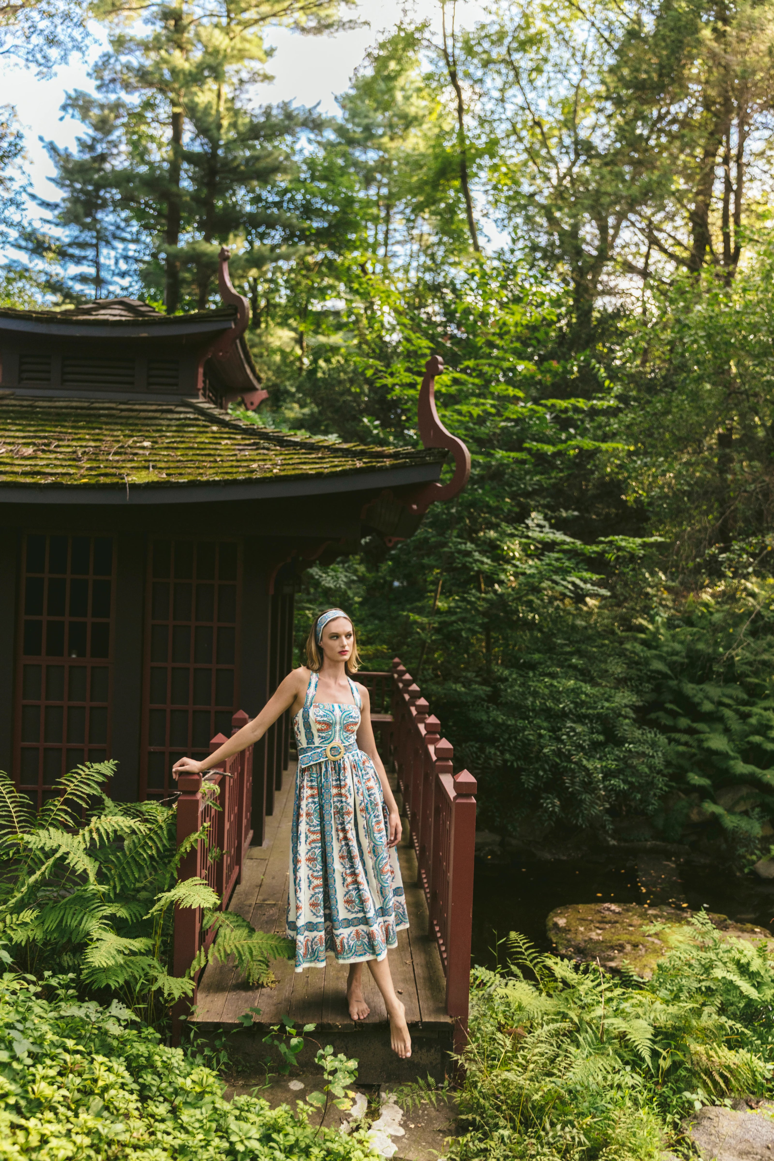 JULIE DRESS IN CYPRESS EGRET