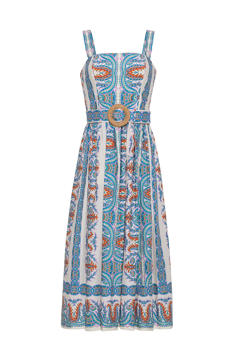 JULIE DRESS IN CYPRESS EGRET