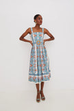 JULIE DRESS IN CYPRESS EGRET