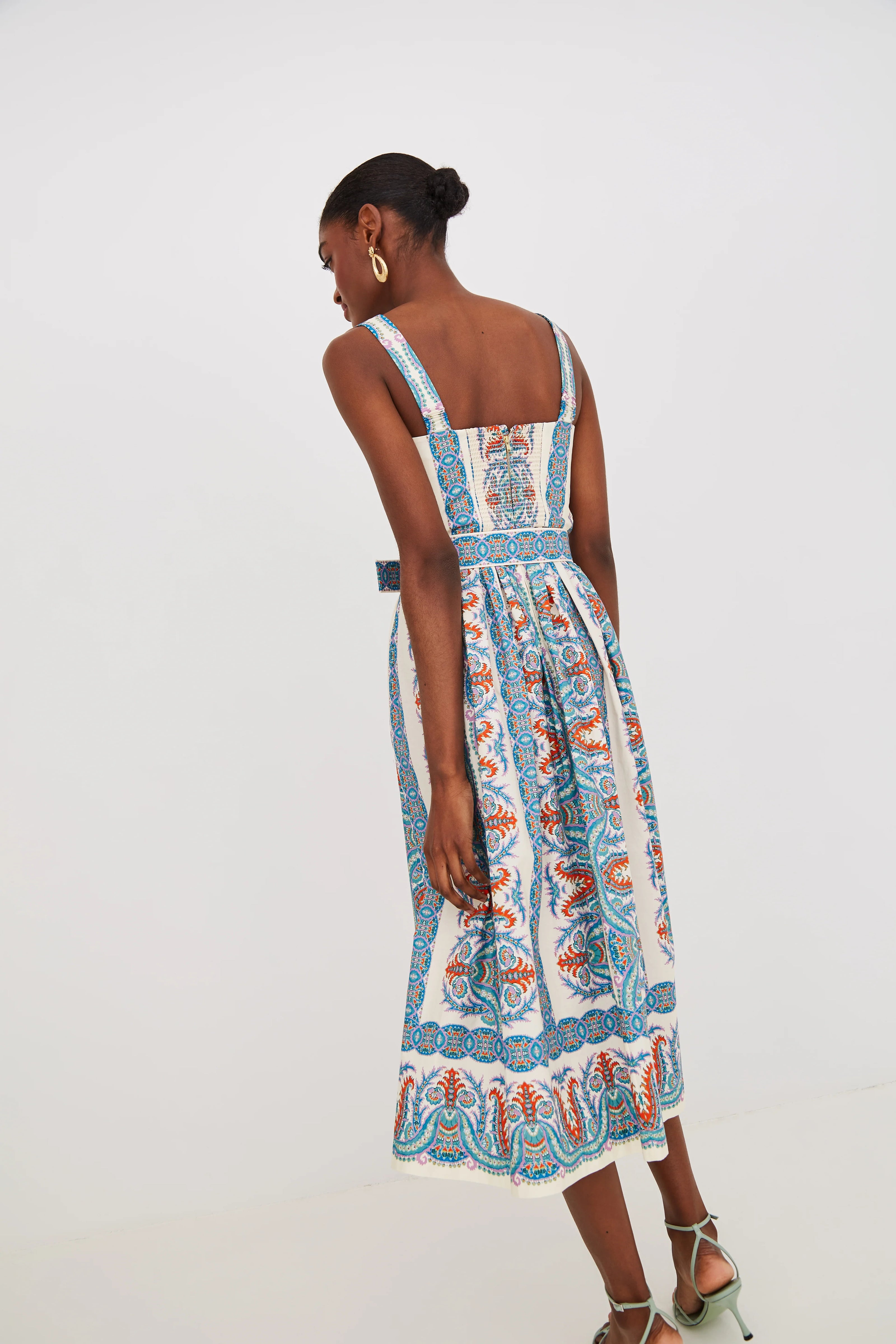 JULIE DRESS IN CYPRESS EGRET