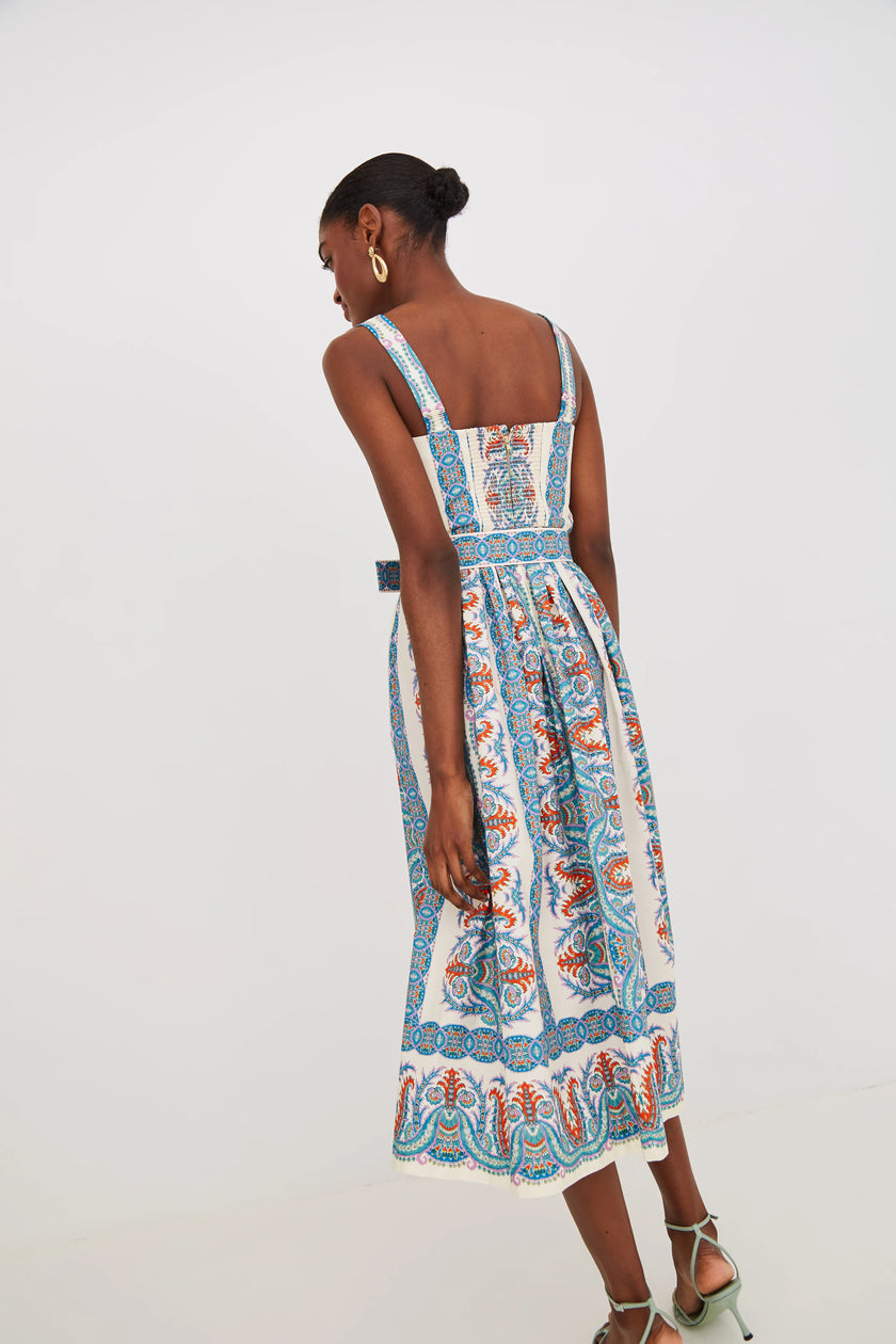 JULIE DRESS IN CYPRESS EGRET