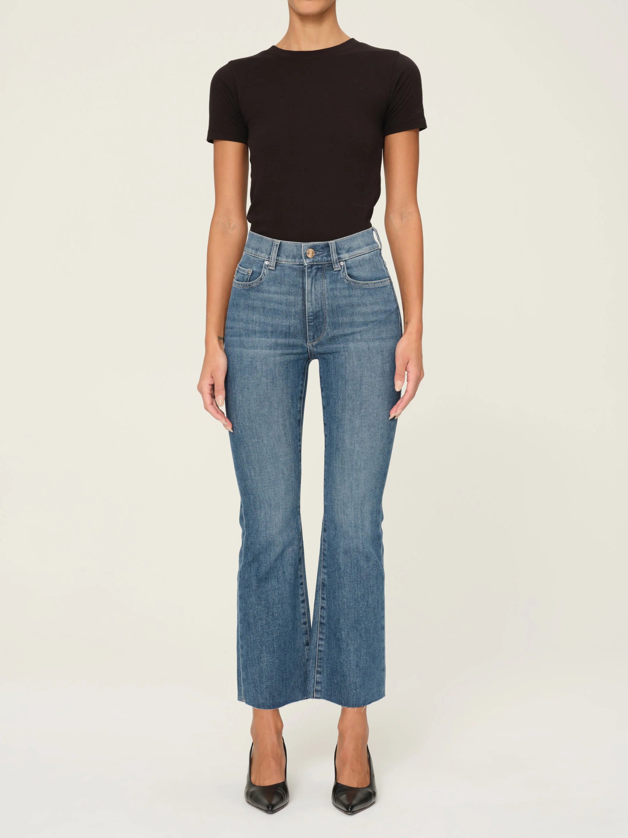 BRIDGET BOOT HIGH RISE INSTASCULPT CROP JEANS IN SEA HARBOR