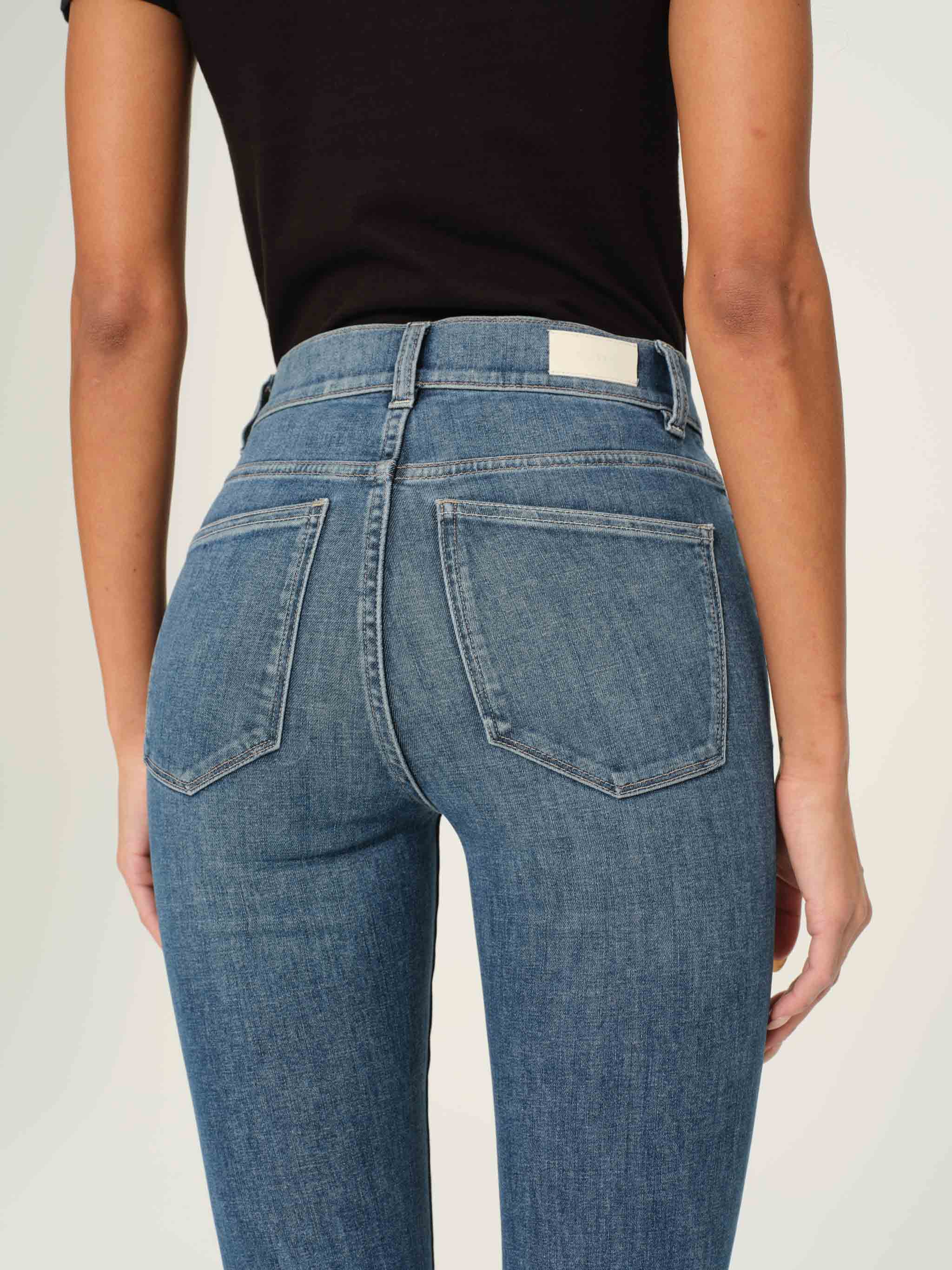 BRIDGET BOOT HIGH RISE INSTASCULPT CROP JEANS IN SEA HARBOR