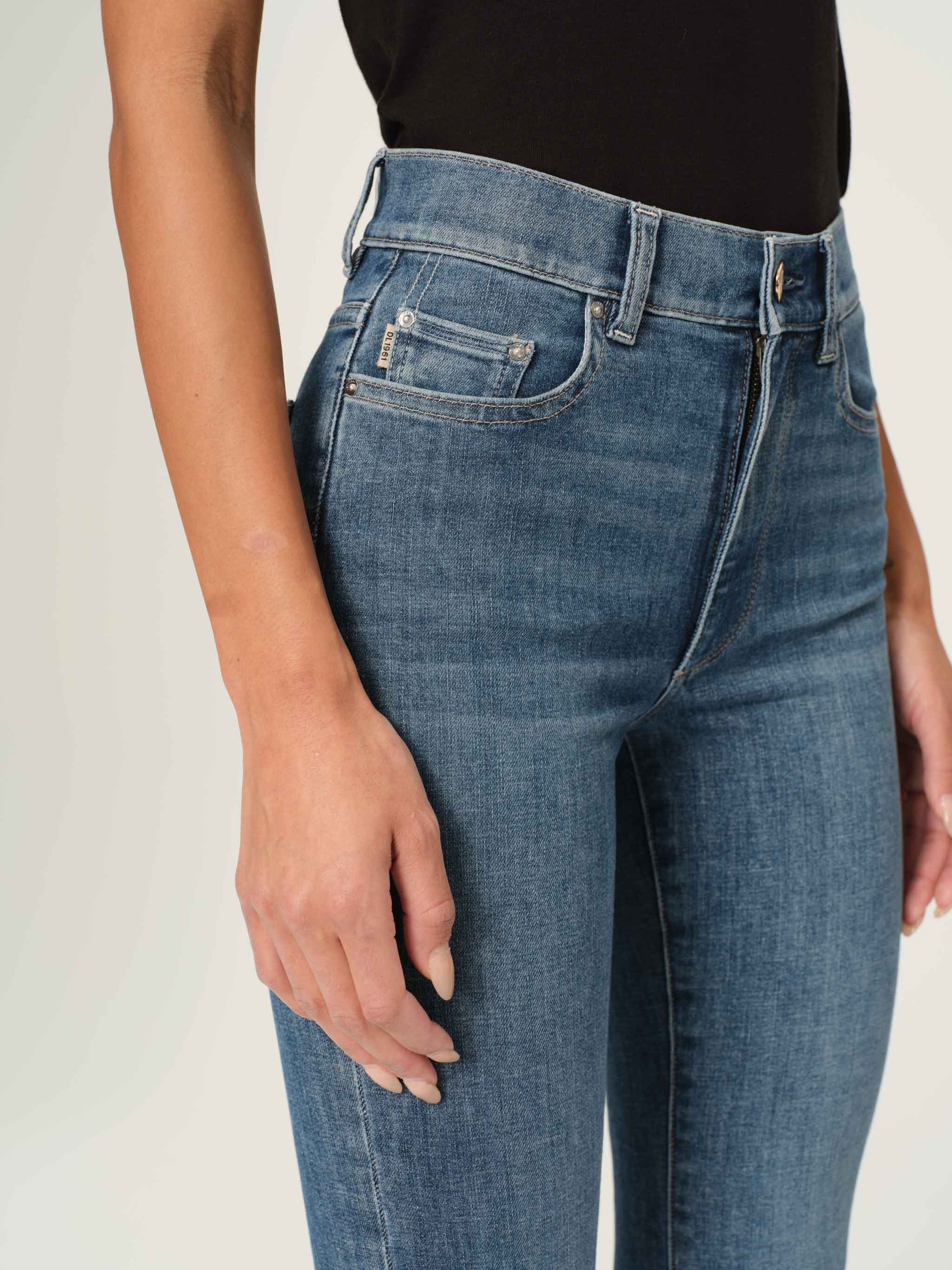 BRIDGET BOOT HIGH RISE INSTASCULPT CROP JEANS IN SEA HARBOR