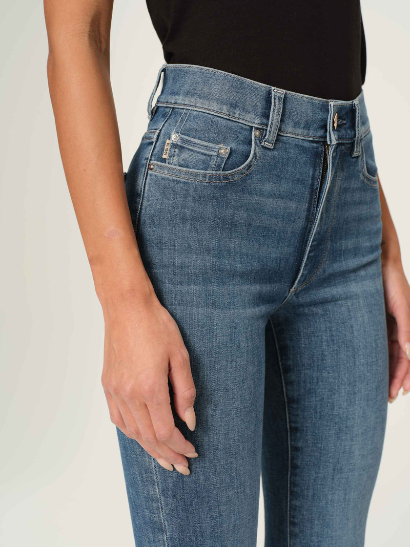 BRIDGET BOOT HIGH RISE INSTASCULPT CROP JEANS IN SEA HARBOR