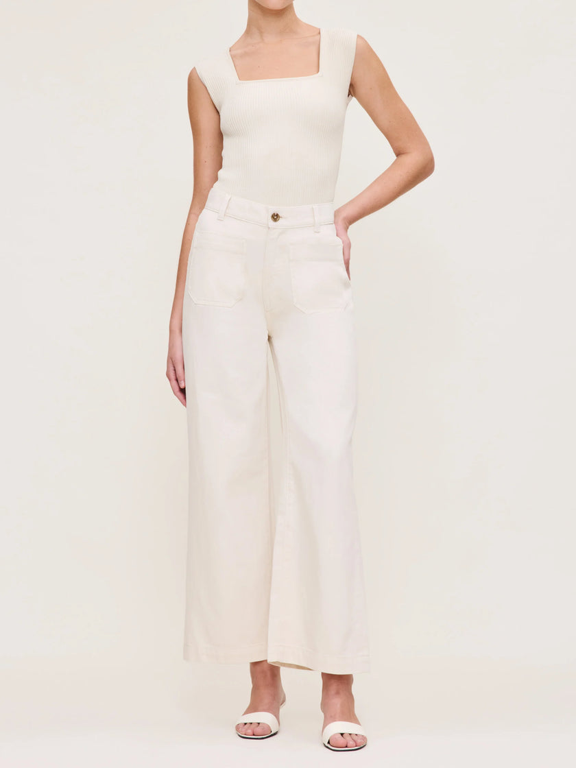 SQUARE NECK TOP INSTASCULPT RIB