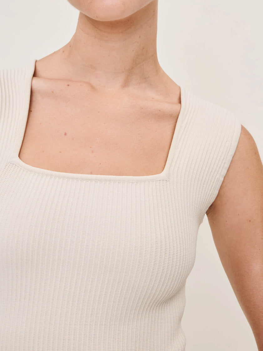 SQUARE NECK TOP INSTASCULPT RIB