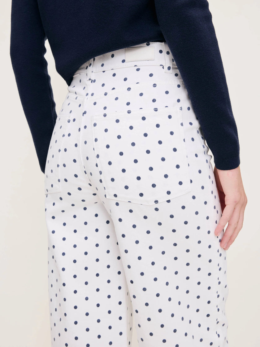 HEPBURN WIDE LEG HIGH RISE ANKLE JEANS