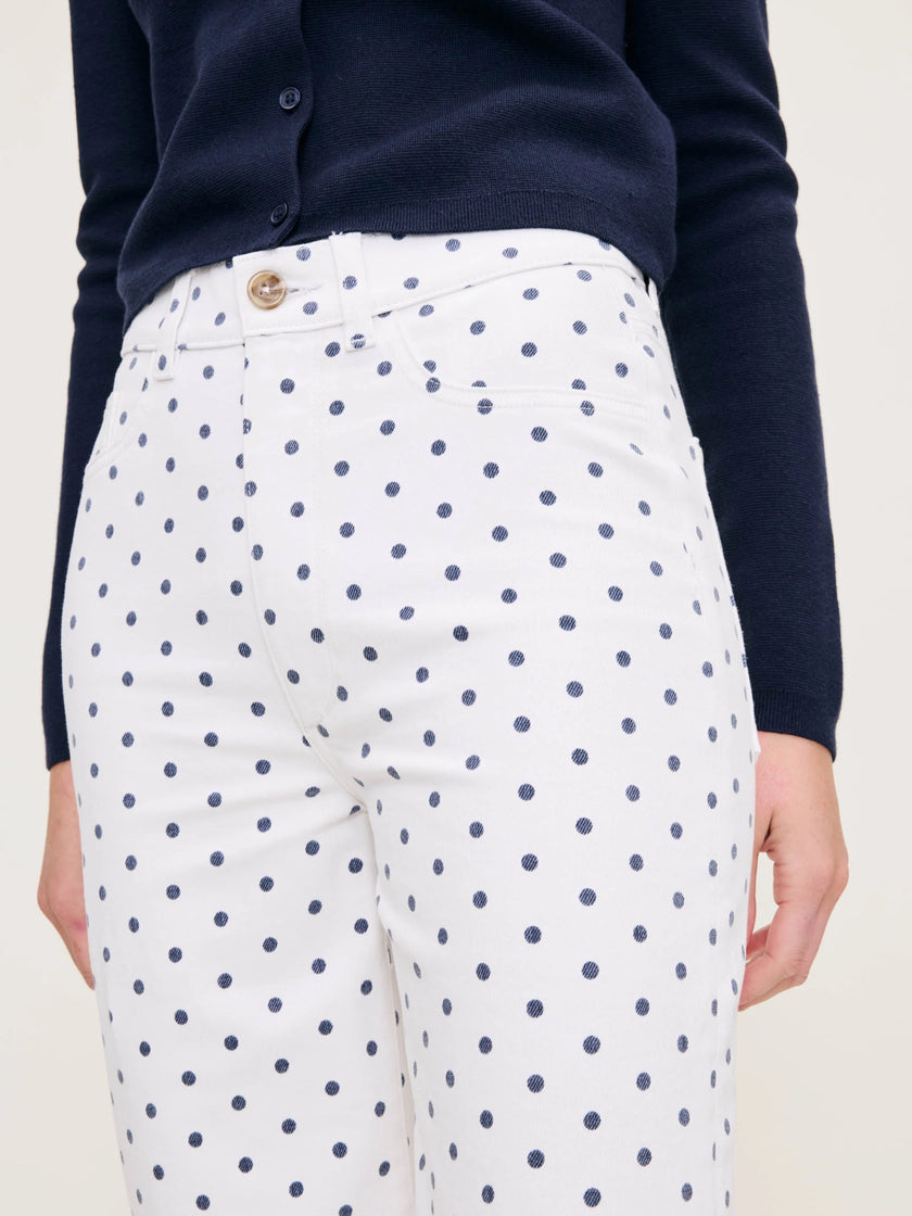 HEPBURN WIDE LEG HIGH RISE ANKLE JEANS