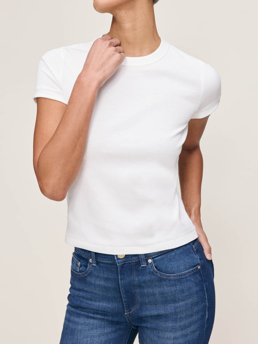 SHRUNKEN TEE IN WHITE