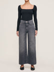 HEPBURN WIDE LEG HIGH RISE ANKLE JEANS