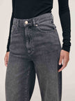 HEPBURN WIDE LEG HIGH RISE ANKLE JEANS IN NIGHTSHADE AURA