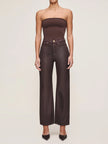 KARMINE REFINED WIDE LEG HIGH RISE 28IN JEANS