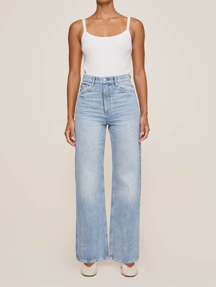 KARMINE REFINED WIDE LEG HIGH RISE 31IN JEANS
