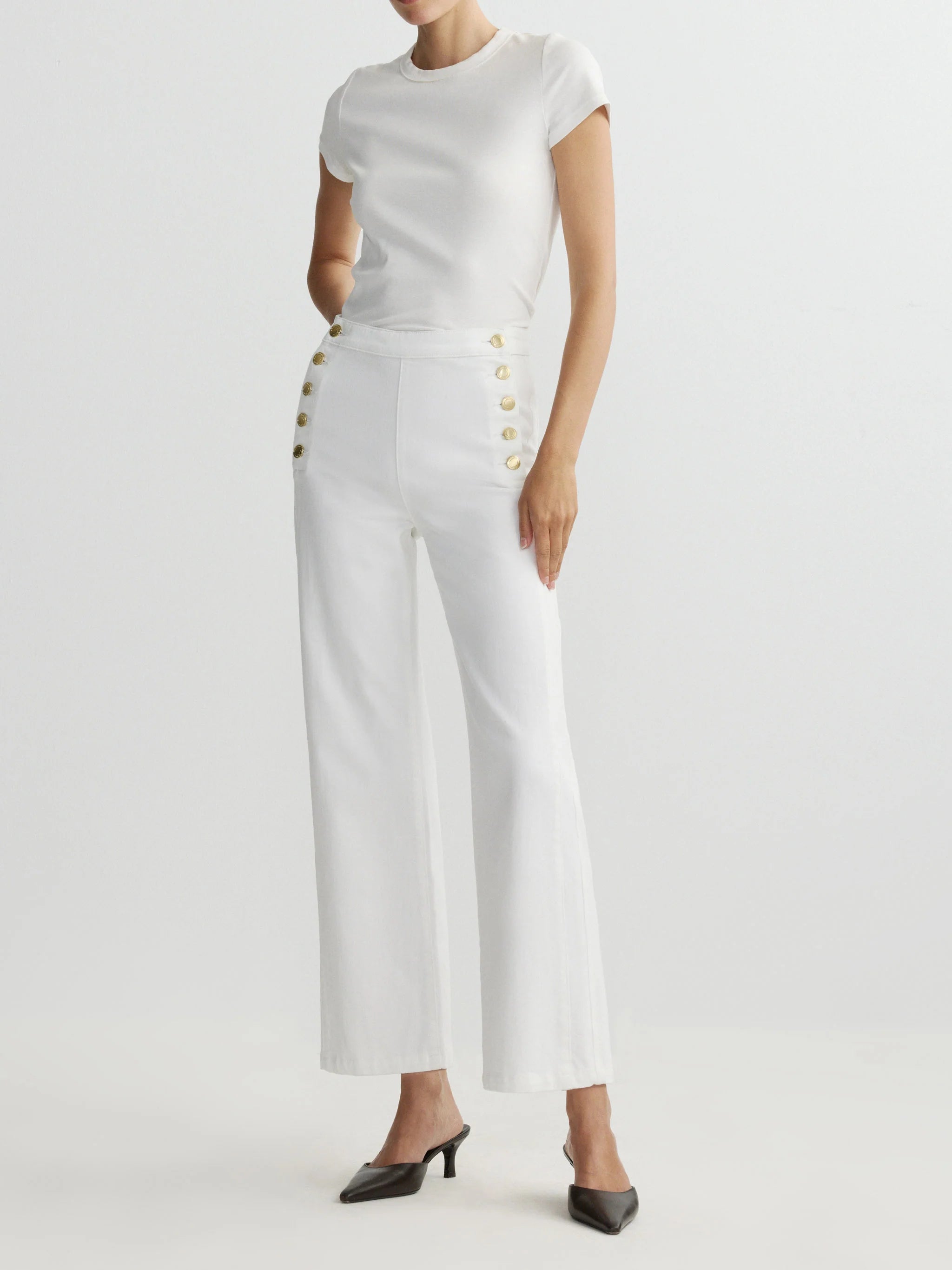 KARMINE REFINED WIDE LEG HIGH RISE 28IN INSEAM