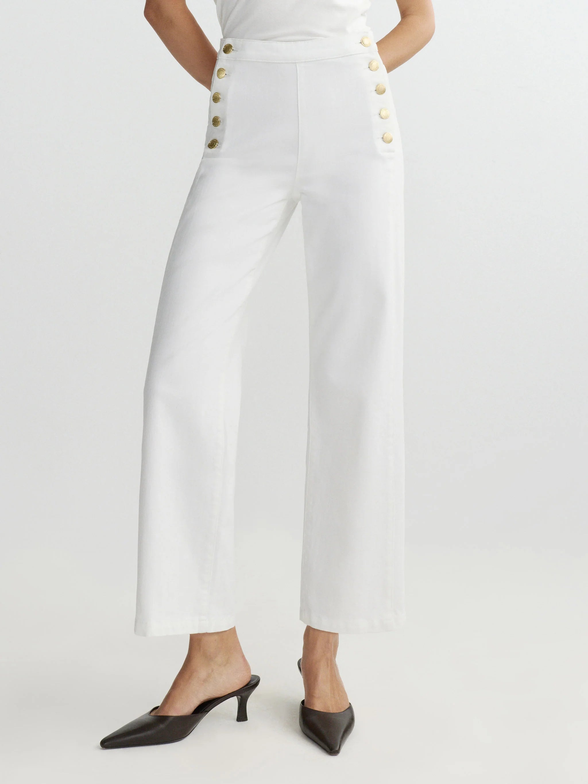 KARMINE REFINED WIDE LEG HIGH RISE 28IN INSEAM