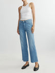 PIPPA REFINED WIDE LEG MID RISE ANKLE IN RIVERBANK