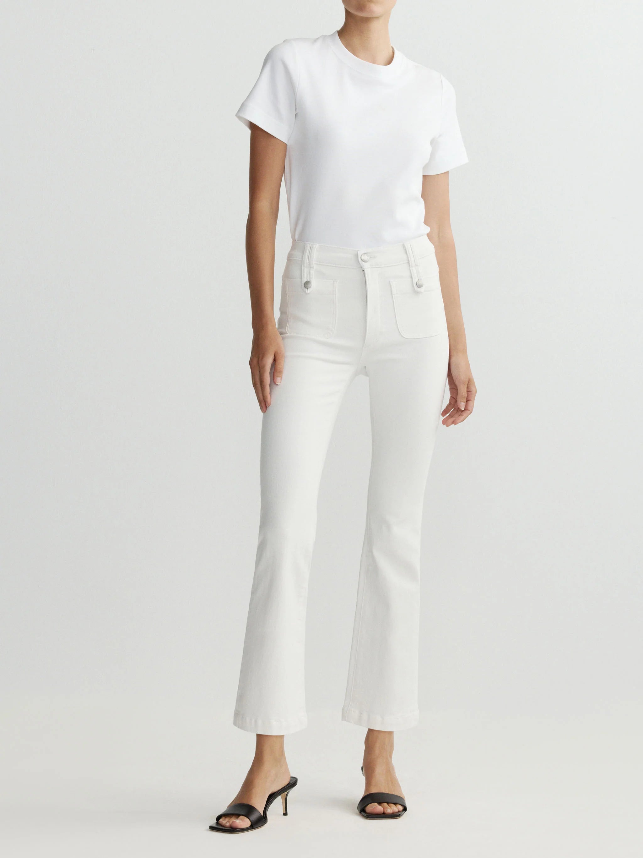 BRIDGET BOOT HIGH RISE INSTASCULPT CROP JEANS IN PORCELAIN