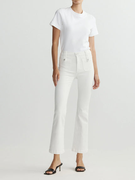 BRIDGET BOOT HIGH RISE INSTASCULPT CROP JEANS IN PORCELAIN