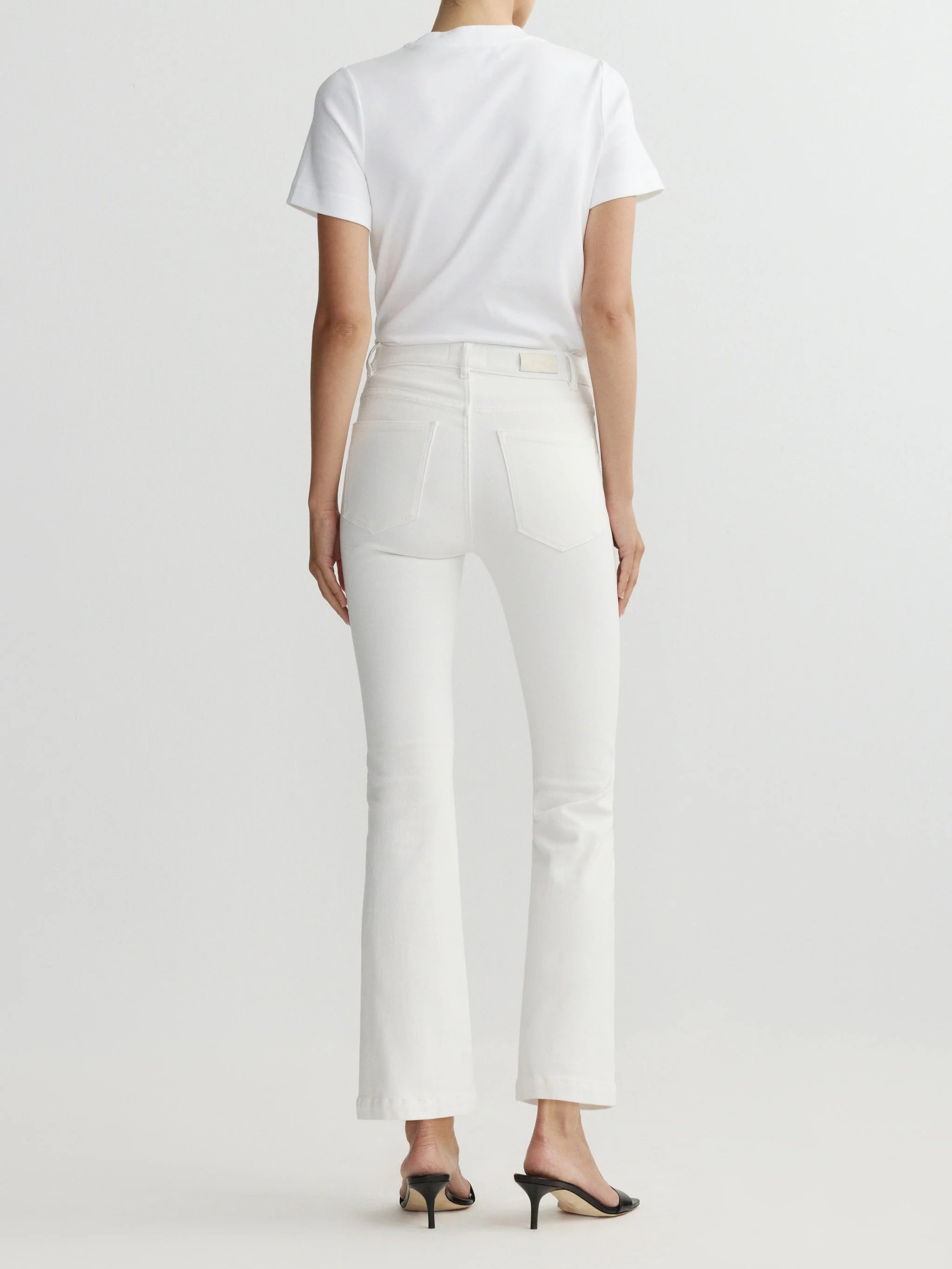 BRIDGET BOOT HIGH RISE INSTASCULPT CROP JEANS IN PORCELAIN