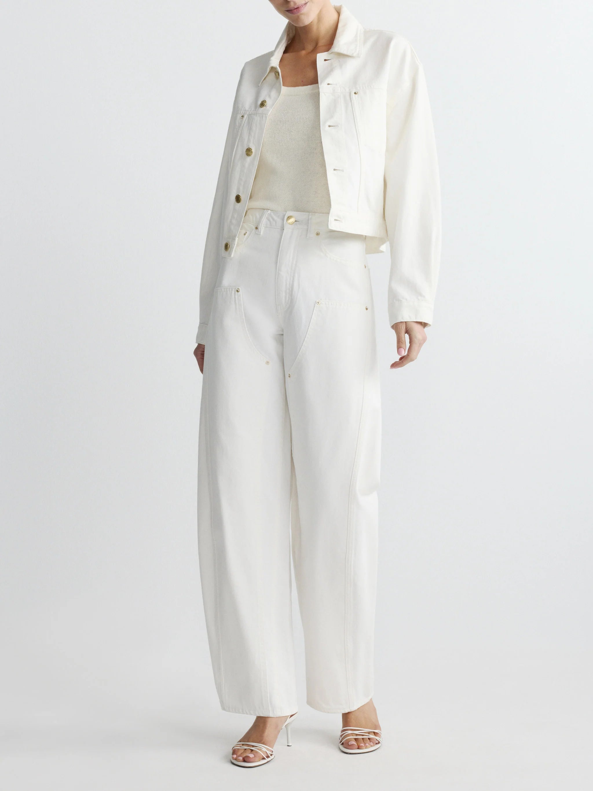 JAMIE DENIM JACKET IN WHITE
