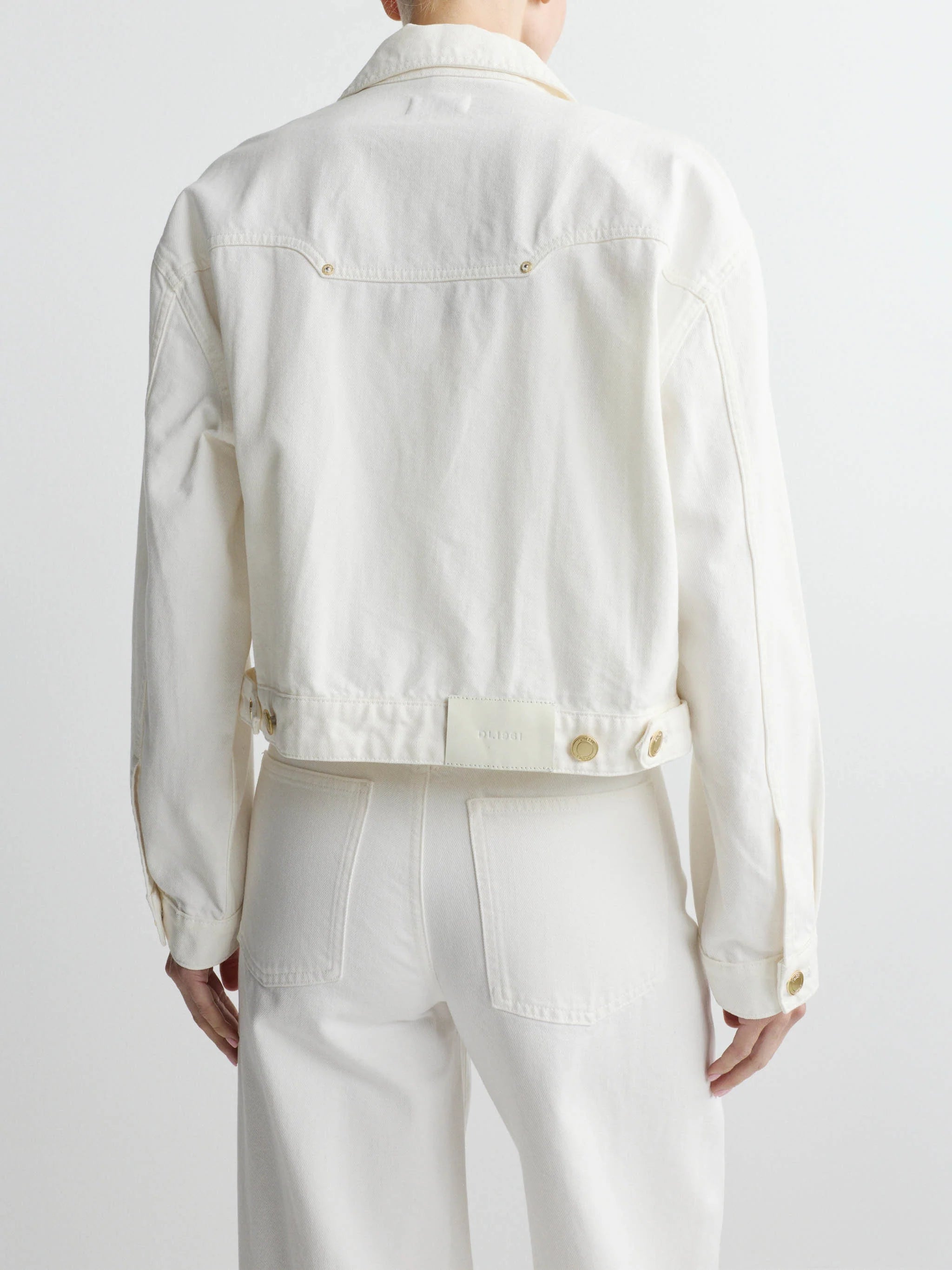 JAMIE DENIM JACKET IN WHITE