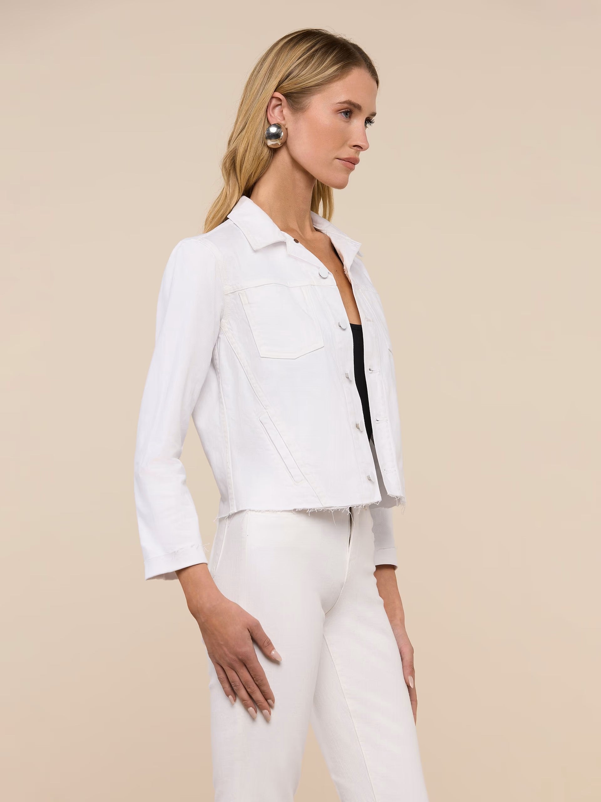 JANELLE JEAN JACKET IN BLANC