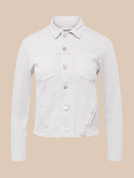 JANELLE JEAN JACKET IN BLANC