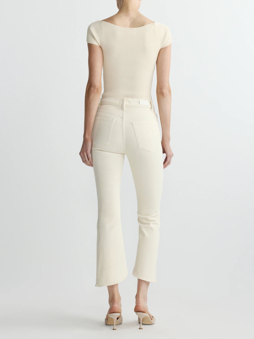 BRIDGET BOOT HIGH RISE INSTASCULPT CROP JEANS IN CREMA