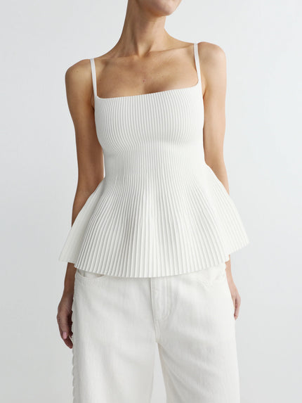 PEPLUM TANK INSTASCULPT RIB