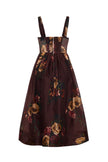 PHEOBE MIDI DRESS IN ARIANA FLORAL MERLOT