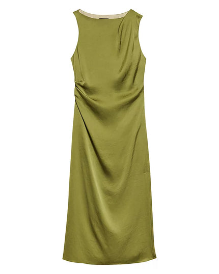 SHOULDER DRAPE DRESS