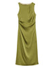 SHOULDER DRAPE DRESS