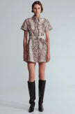 WALTER DRESS IN CLASSIC SNAKE GREY