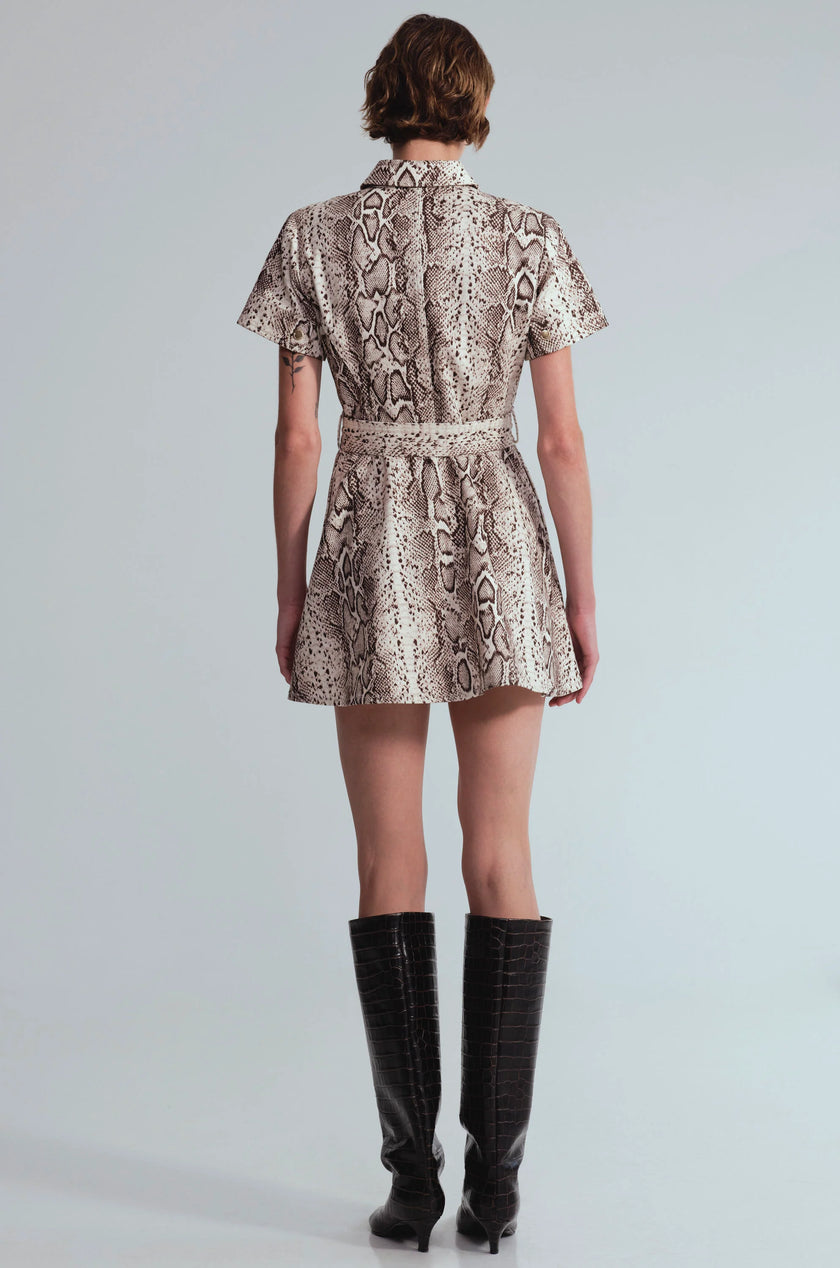 WALTER DRESS IN CLASSIC SNAKE GREY
