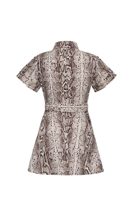 WALTER DRESS IN CLASSIC SNAKE GREY