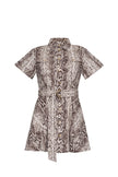 WALTER DRESS IN CLASSIC SNAKE GREY