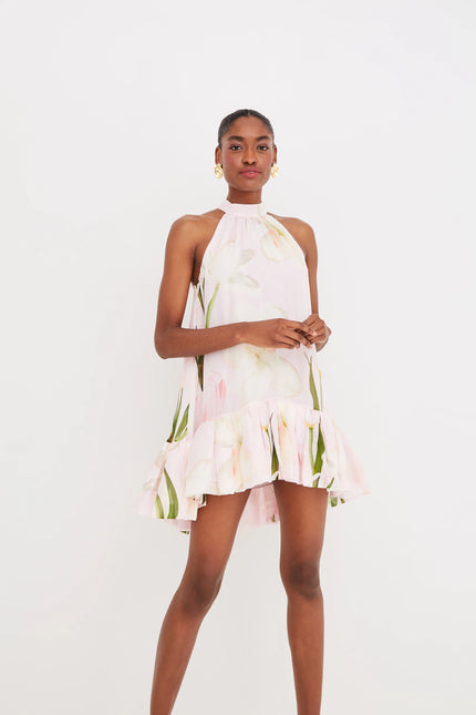 ARCA MINI DRESS IN LILLIAN BLUSH