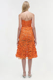 FLEURELLA  APPLIQUE MIDI DRESS
