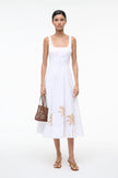WELLS DRESS PALM EMBROIDERY