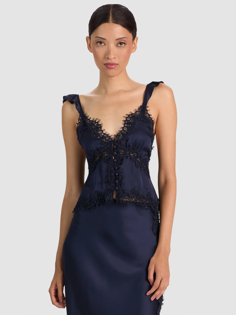 RAFAELLA LACE TRIM TOP