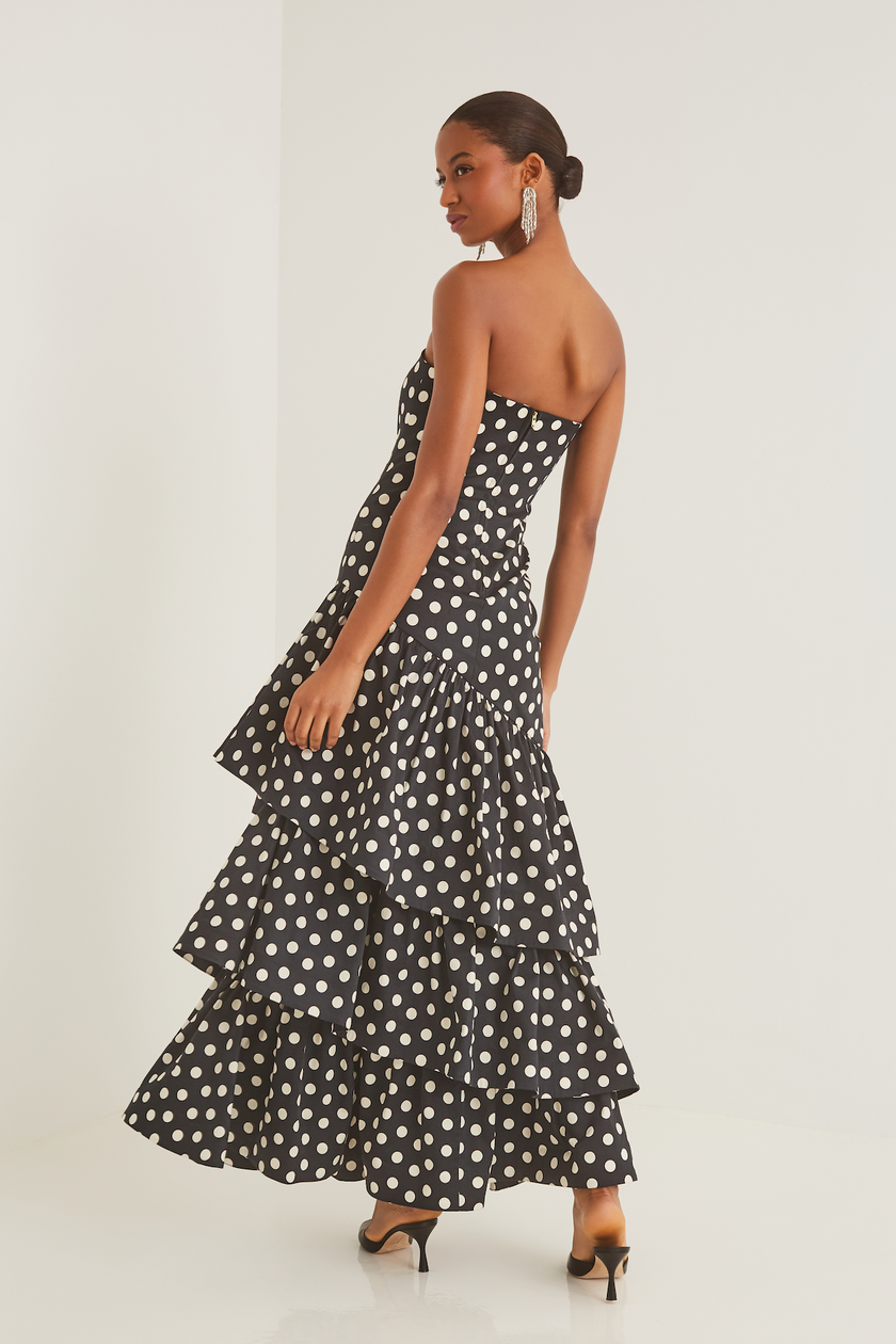 SONOMA DRESS IN JOELLE DOT BLACK