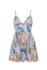 MIRO MINI DRESS IN FLORA MEADOW LIGHT BLUE