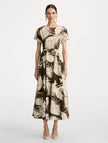 FEATHER COTTON POPLIN DRESS
