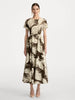 FEATHER COTTON POPLIN DRESS